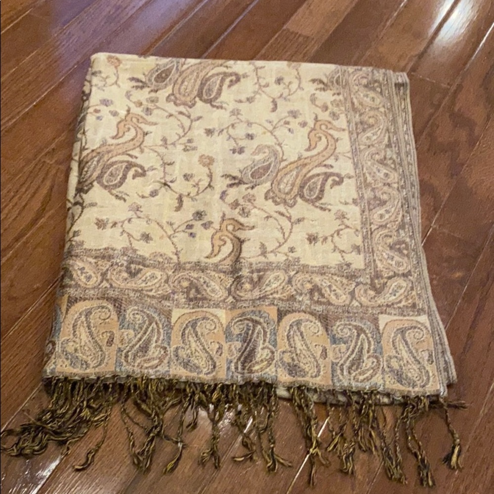 Brown Cashmere Scarf/Wrap